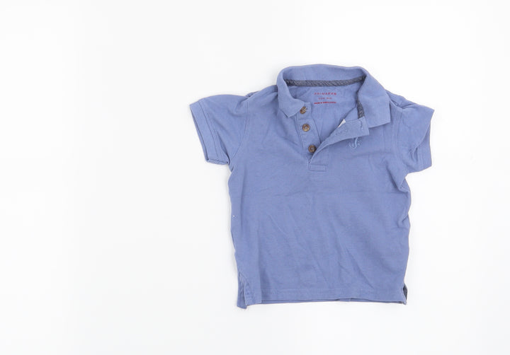 Primark Boys Blue Basic Polo Size 9-12 Months