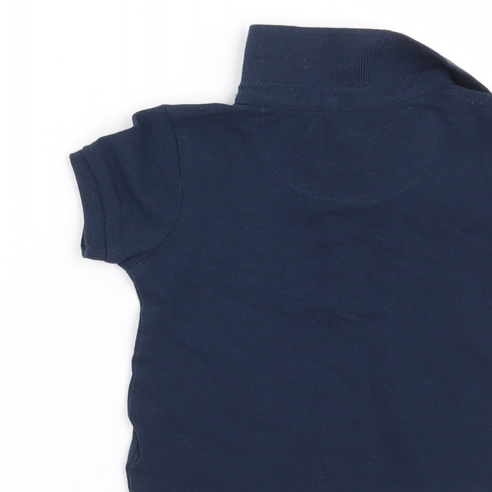 Mothercare Baby Blue   Basic Polo Size 6-9 Months