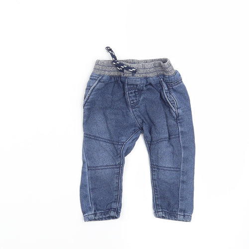 Nutmeg Boys Blue   Jogger Trousers Size 0-3 Months