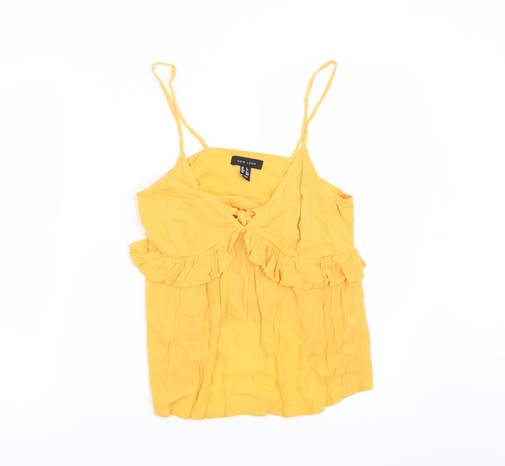 New Look Womens Orange   Basic Blouse Size 6