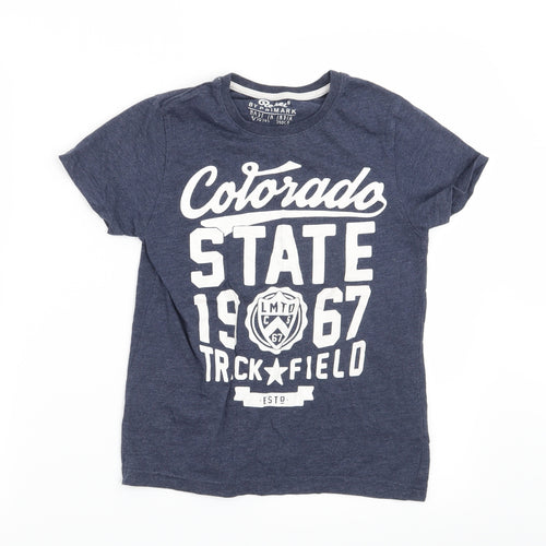 Rebel Boys Blue   Basic T-Shirt Size 9-10 Years  - Colorado
