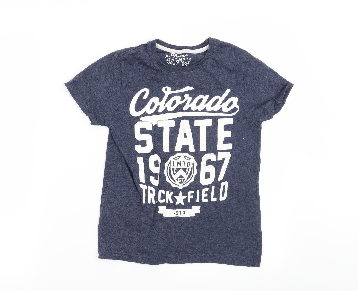 Rebel Boys Blue   Basic T-Shirt Size 9-10 Years  - Colorado