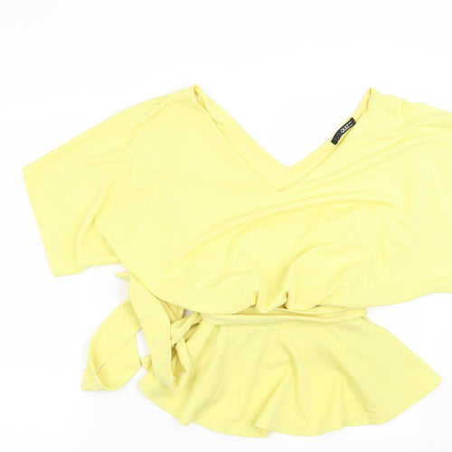 Quiz Womens Yellow   Basic Blouse Size 12
