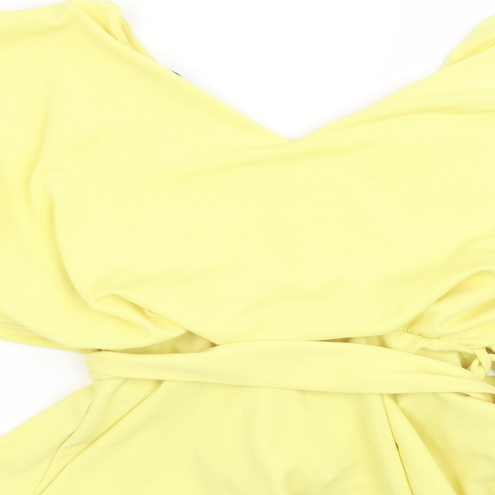 Quiz Womens Yellow   Basic Blouse Size 12