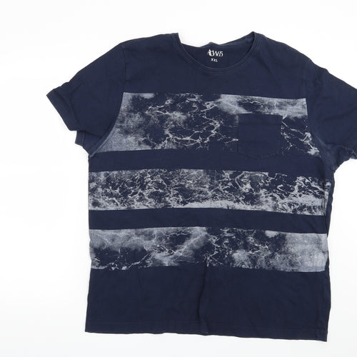 ACW85 Mens Blue    T-Shirt Size 2XL