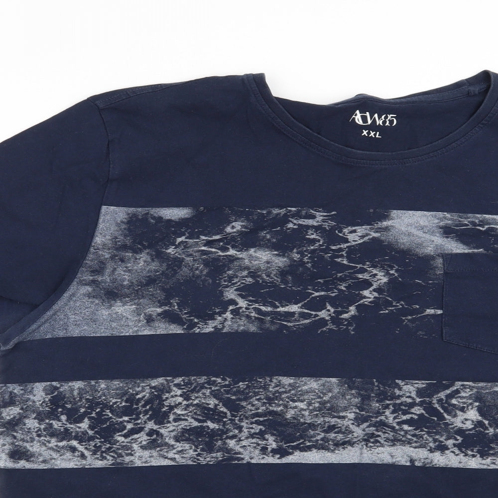 ACW85 Mens Blue    T-Shirt Size 2XL