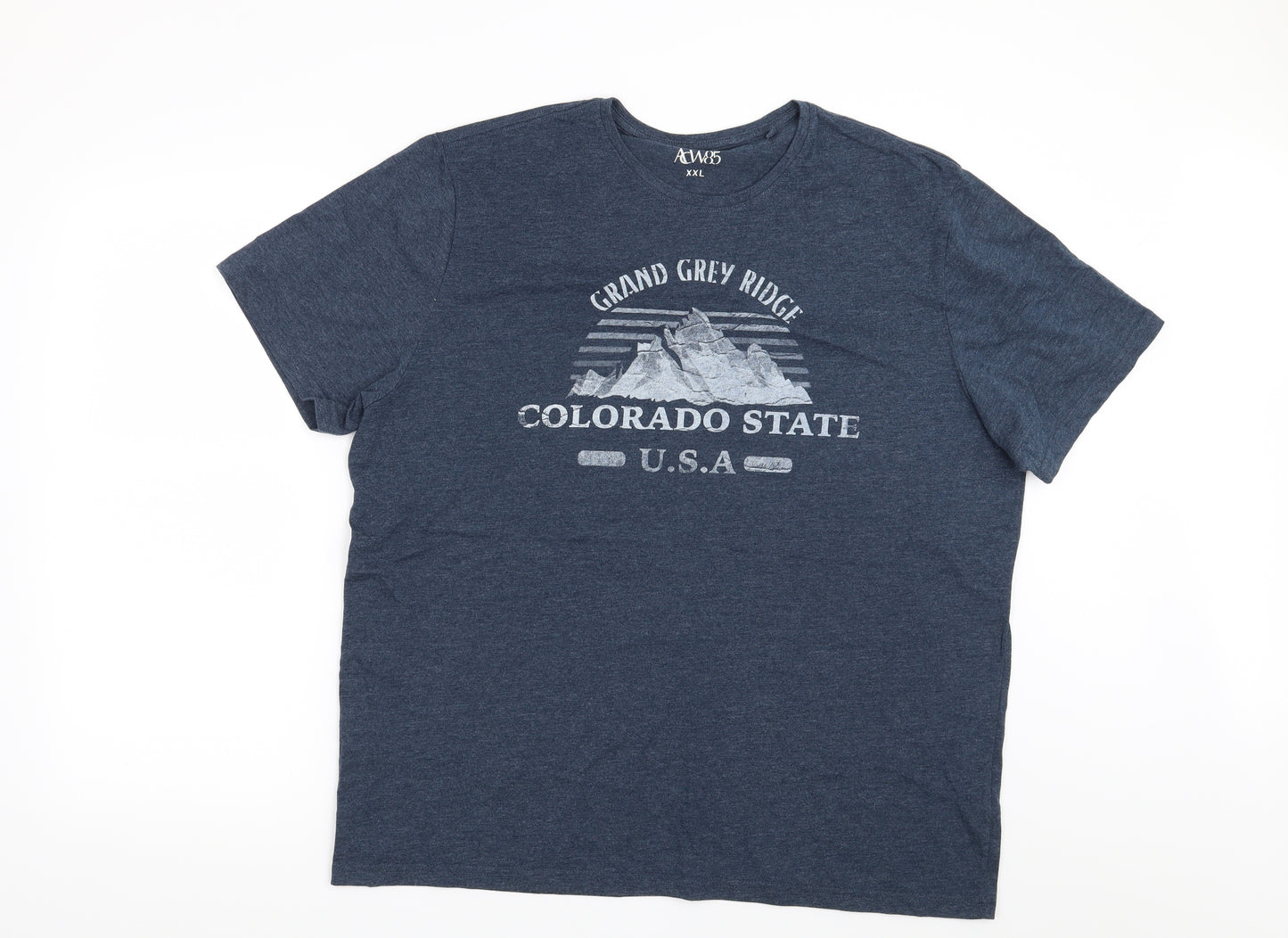 ACW85 Mens Blue    T-Shirt Size 2XL  - Colorado State