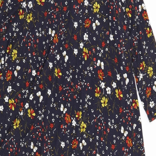 TU Womens Blue Floral  T-Shirt Dress  Size 20
