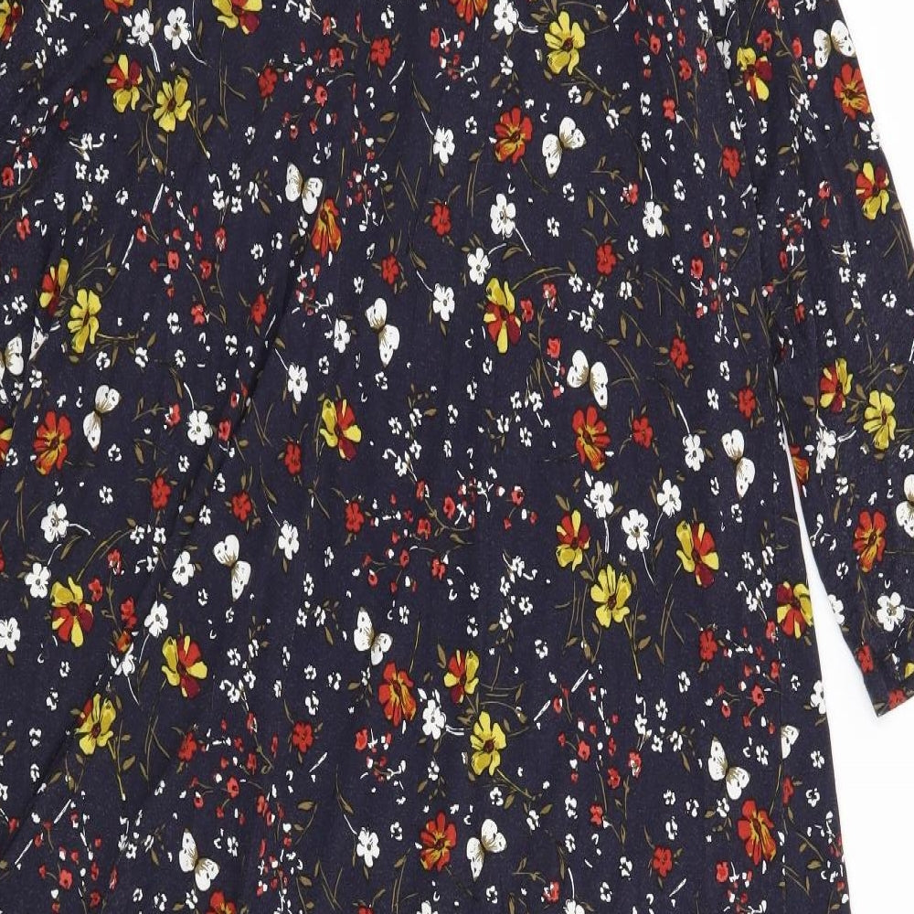 TU Womens Blue Floral  T-Shirt Dress  Size 20