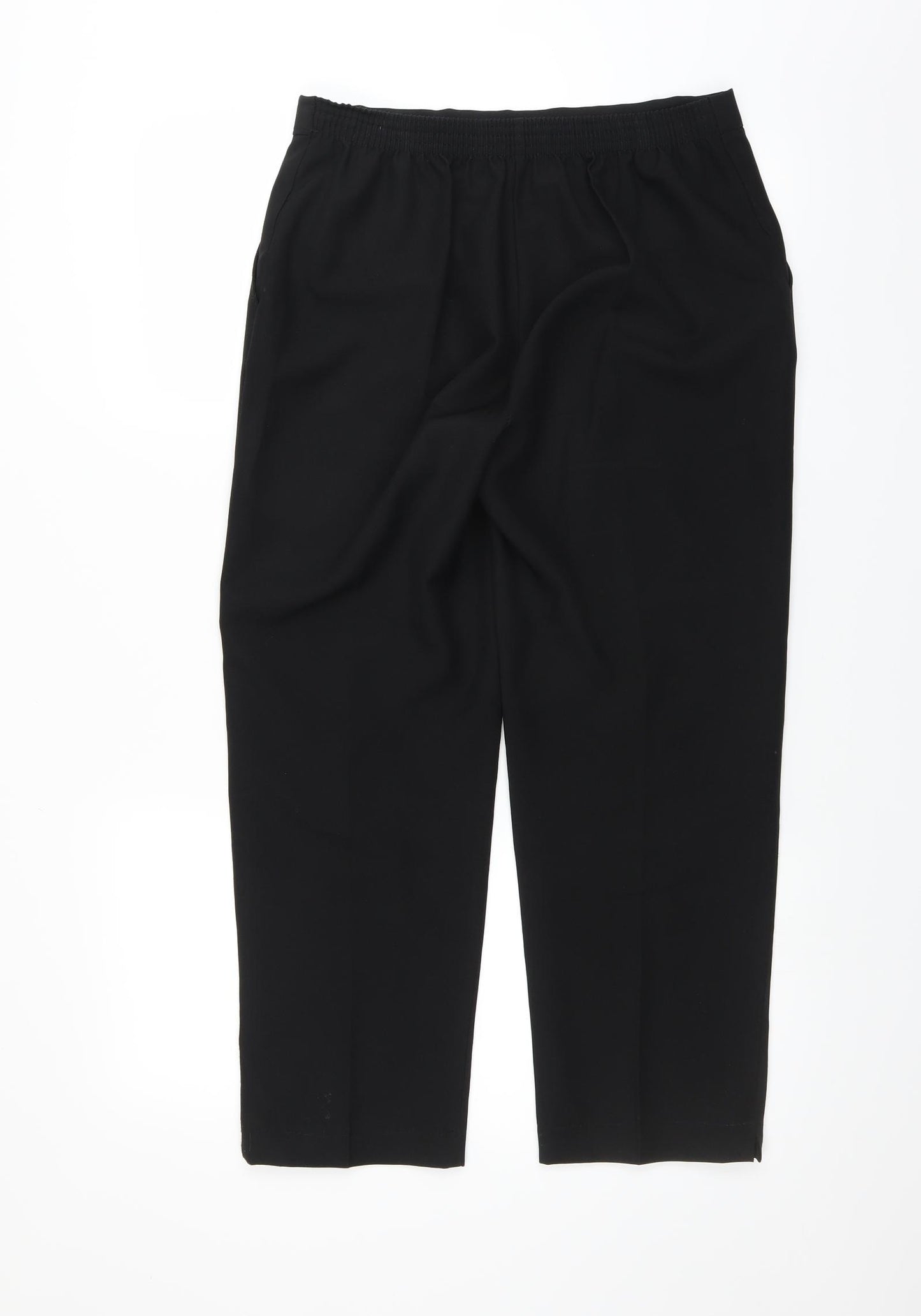 Preworn Womens Black   Trousers  Size 14 L24 in