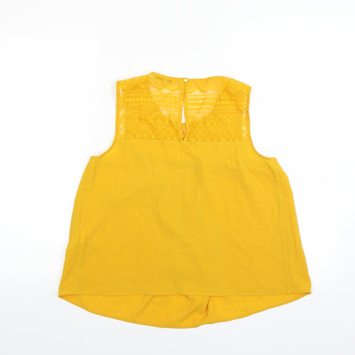 Limited Edition Womens Yellow   Basic Blouse Size 8