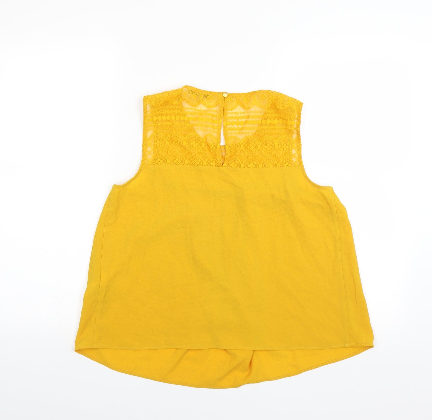 Limited Edition Womens Yellow   Basic Blouse Size 8