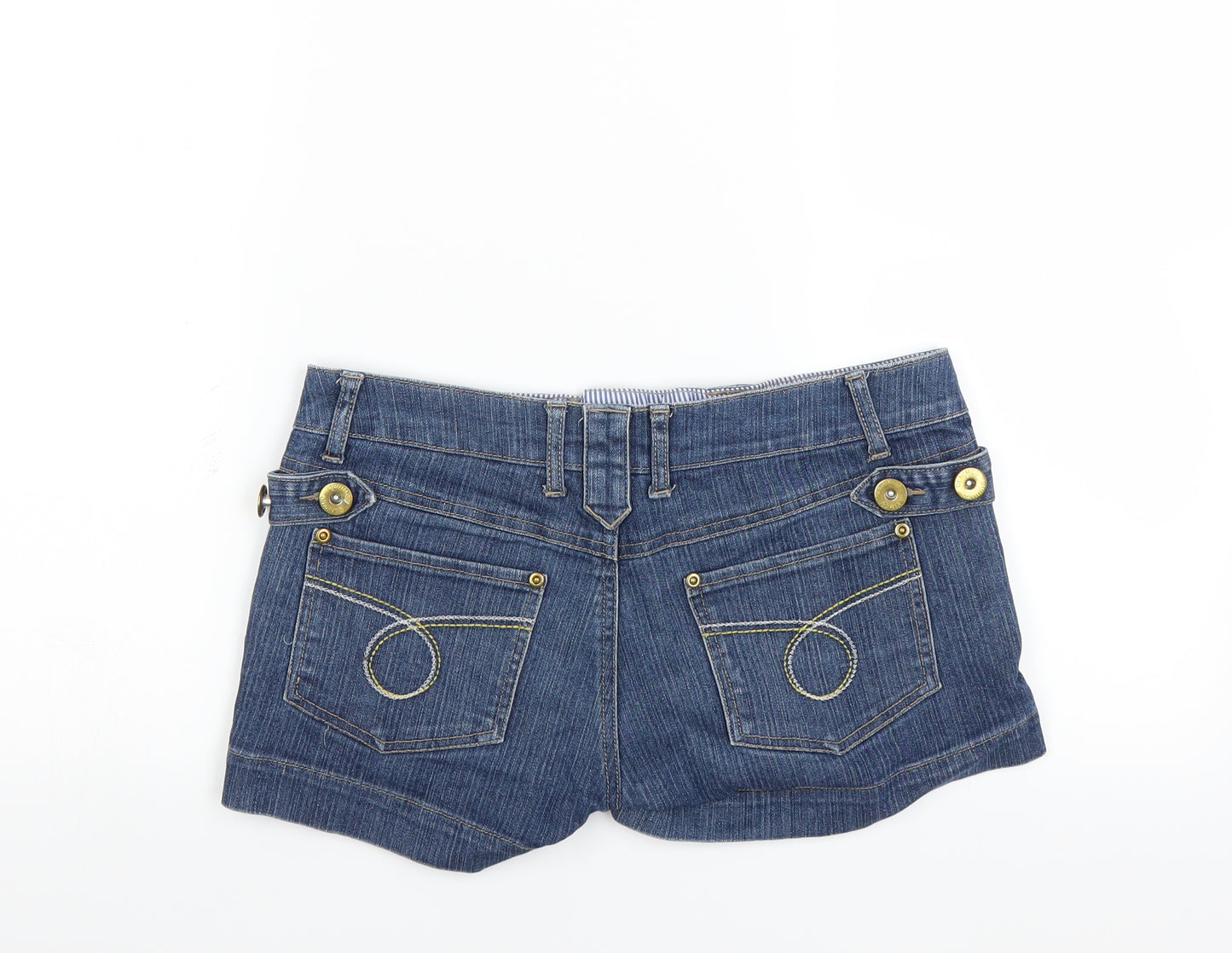 Primark Womens Blue  Denim Hot Pants Shorts Size 8