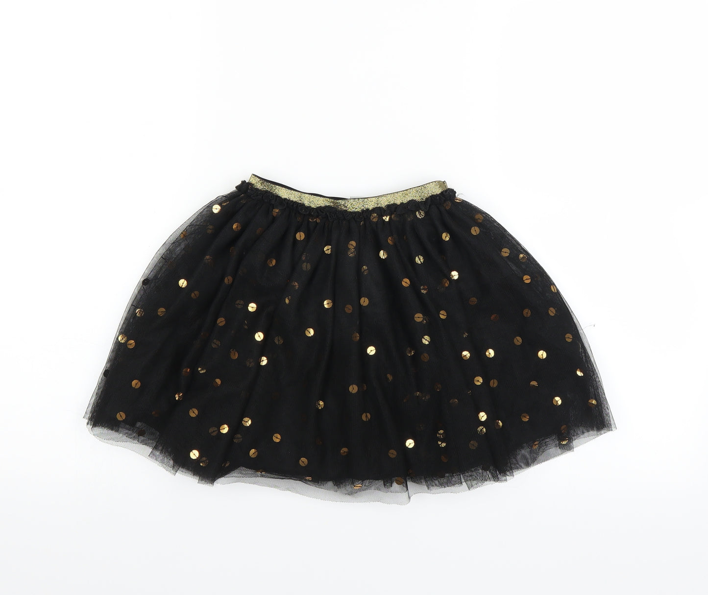 Sainsburys Girls Black   Tutu Skirt Size 7 Years - sequin tulle skirt