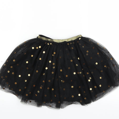 Sainsburys Girls Black   Tutu Skirt Size 7 Years - sequin tulle skirt