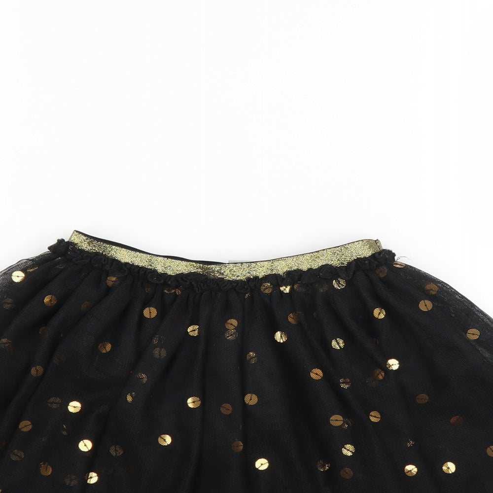 Sainsburys Girls Black   Tutu Skirt Size 7 Years - sequin tulle skirt
