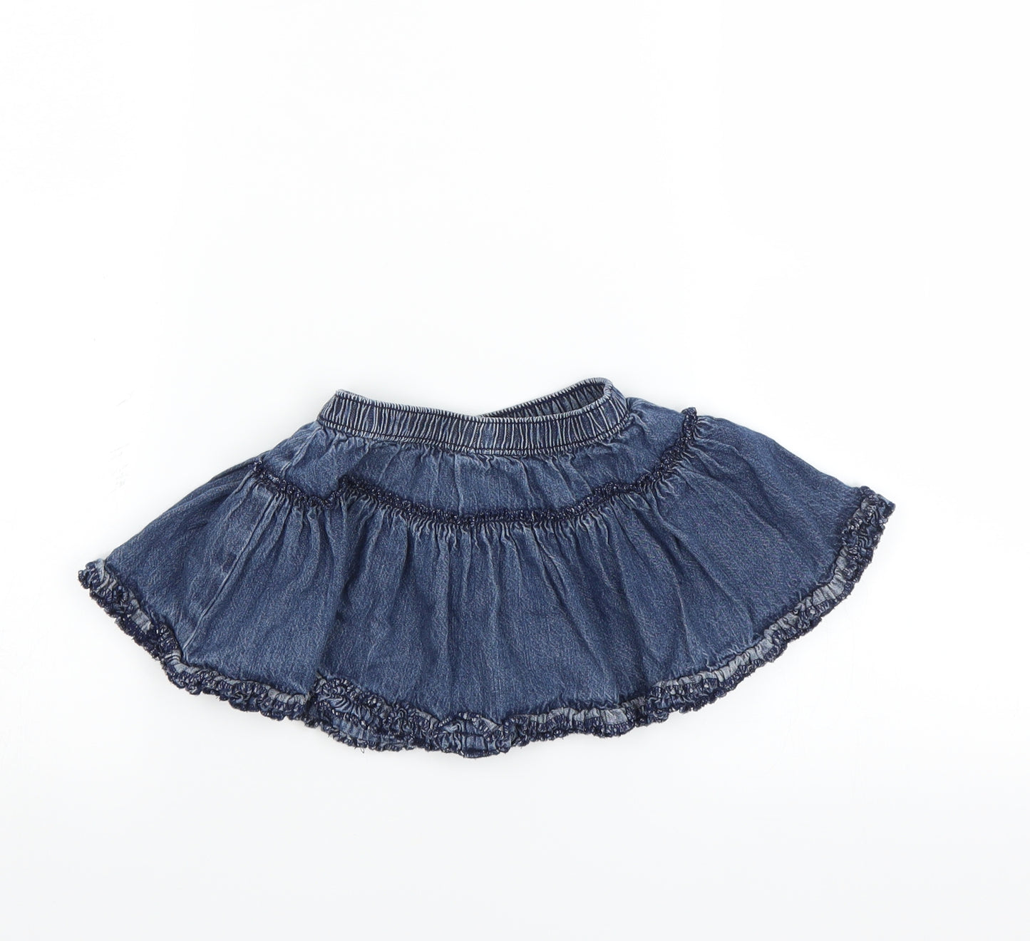 George Girls Blue  Denim A-Line Skirt Size 12-18 Months
