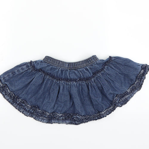 George Girls Blue  Denim A-Line Skirt Size 12-18 Months