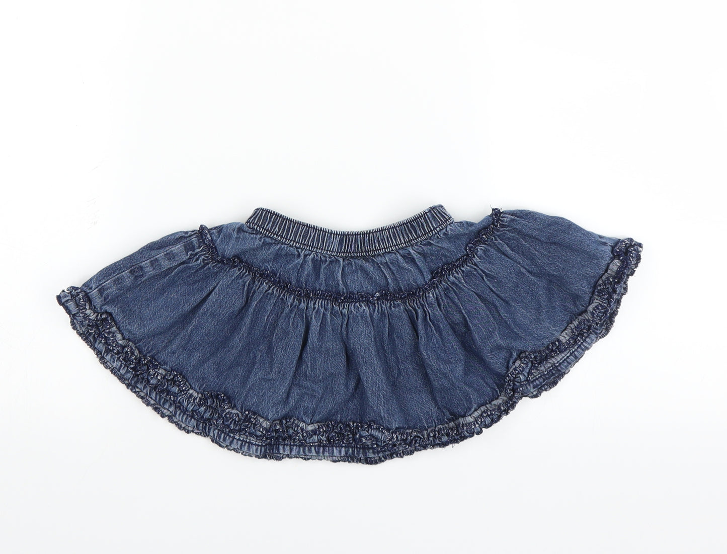 George Girls Blue  Denim A-Line Skirt Size 12-18 Months