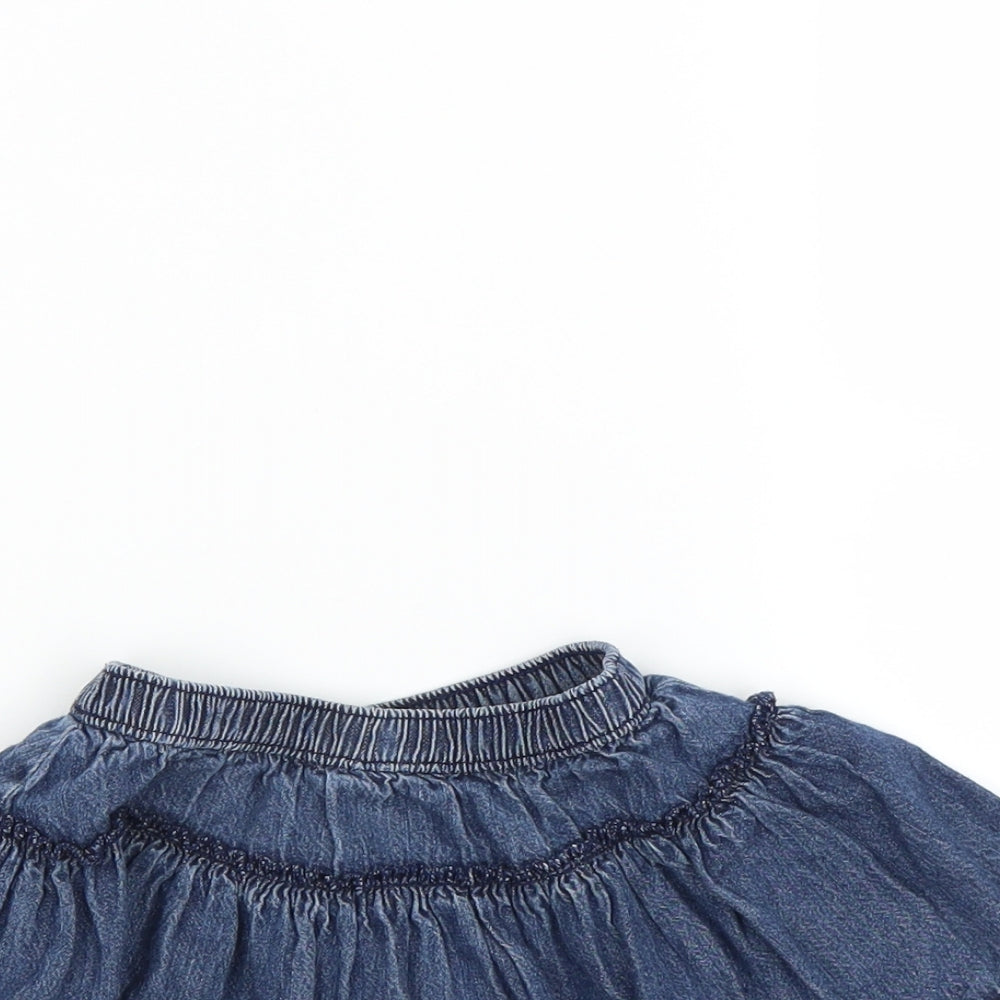 George Girls Blue  Denim A-Line Skirt Size 12-18 Months