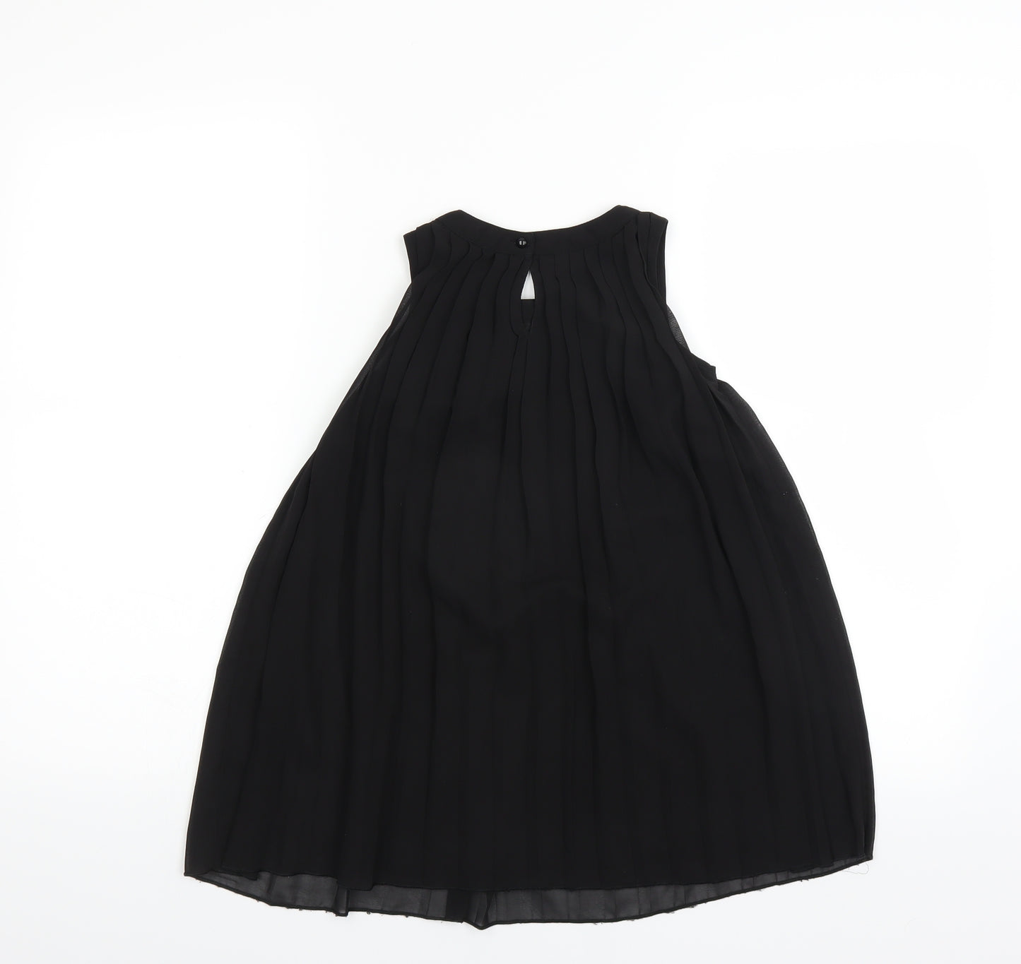 H&M Girls Black   Trapeze & Swing  Size 5-6 Years  - pleated
