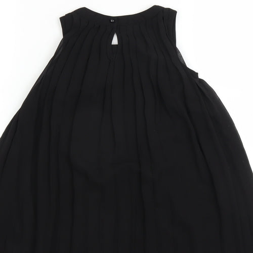 H&M Girls Black   Trapeze & Swing  Size 5-6 Years  - pleated