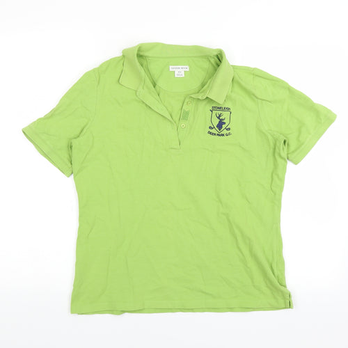 Gutter & Buck Womens Green   Basic Polo Size M