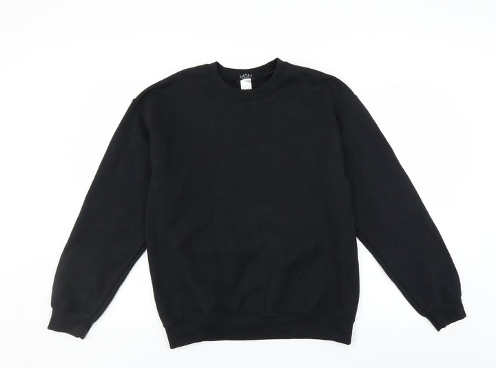 Boohoo Mens Black Pullover Sweatshirt Size S