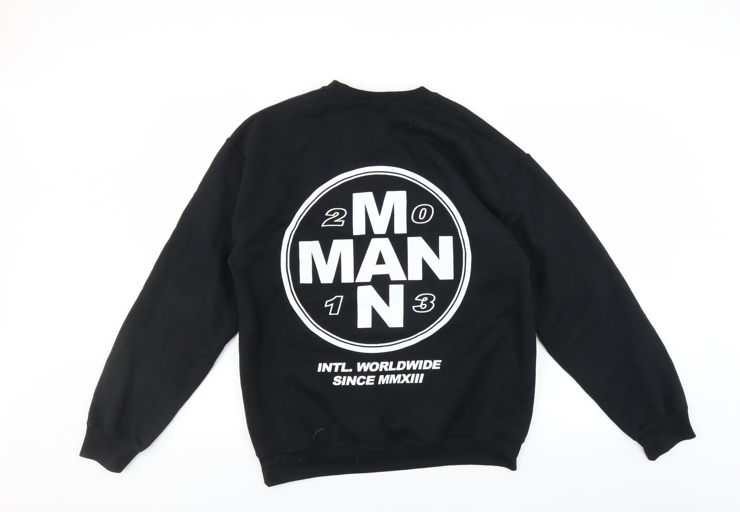 Boohoo Mens Black   Pullover Sweatshirt Size S