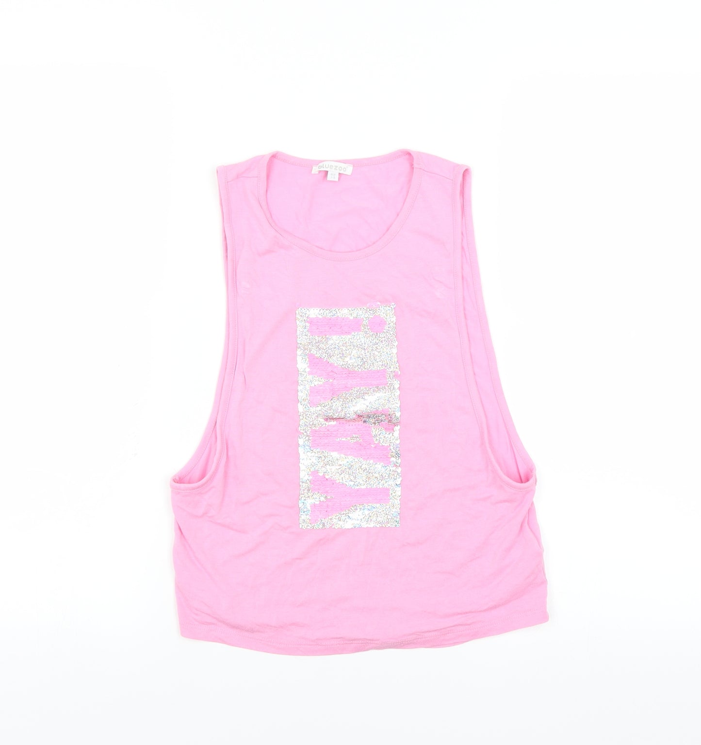 BlueZoo Girls Pink   Basic Tank Size 7-8 Years  - yay!