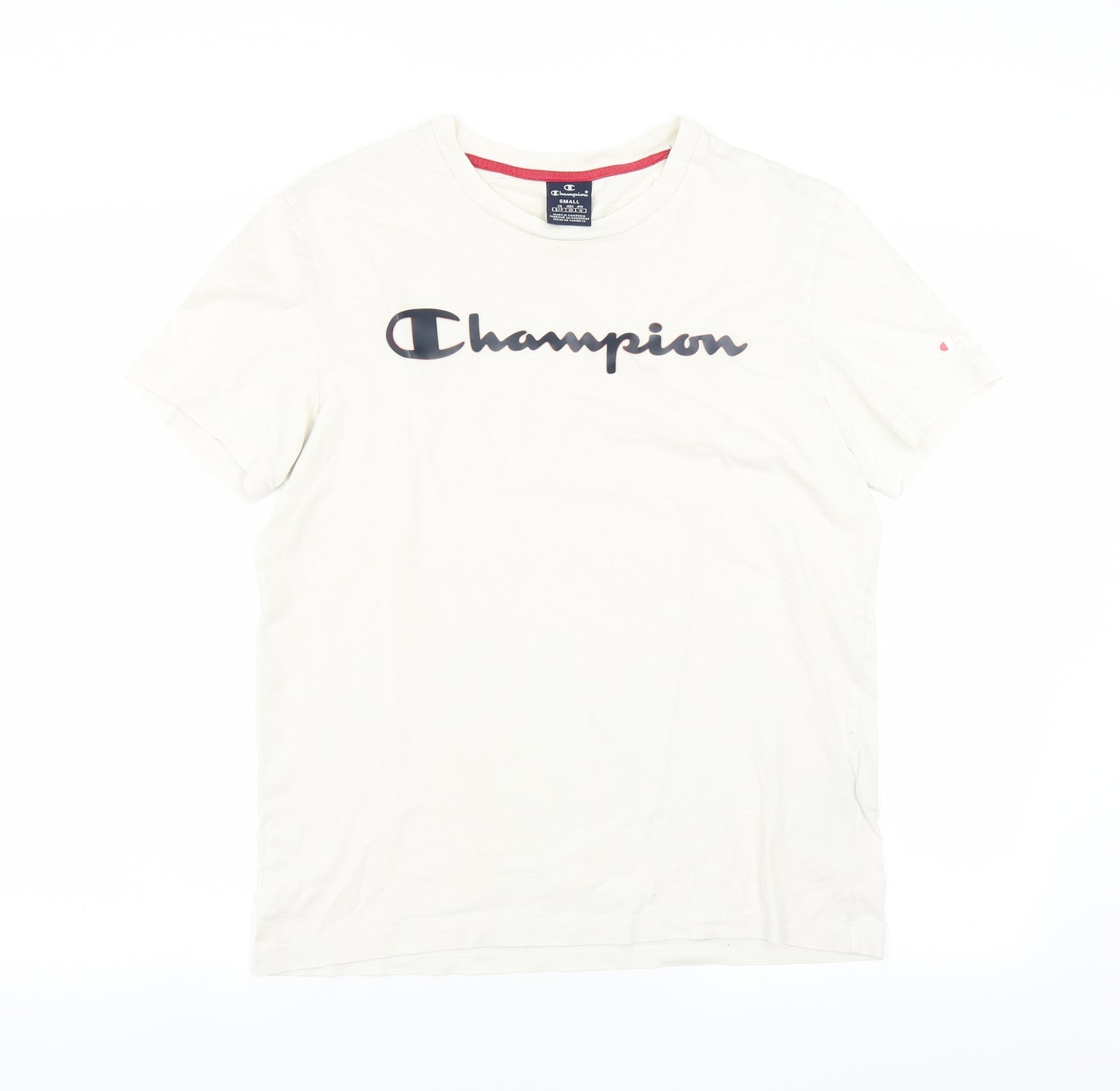 Champion Mens White    T-Shirt Size S  - Off White
