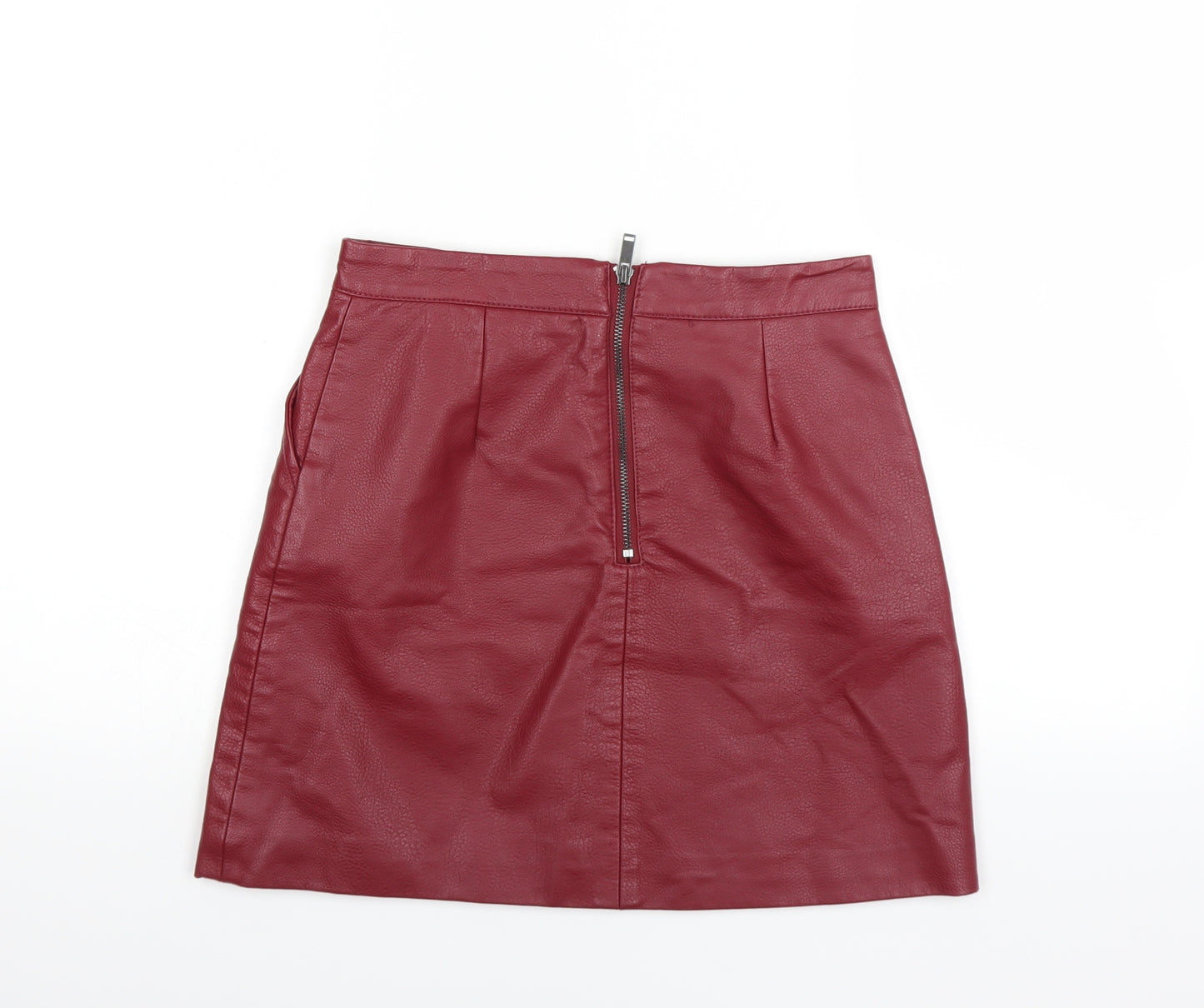 Sainsburys Womens Red   A-Line Skirt Size 8