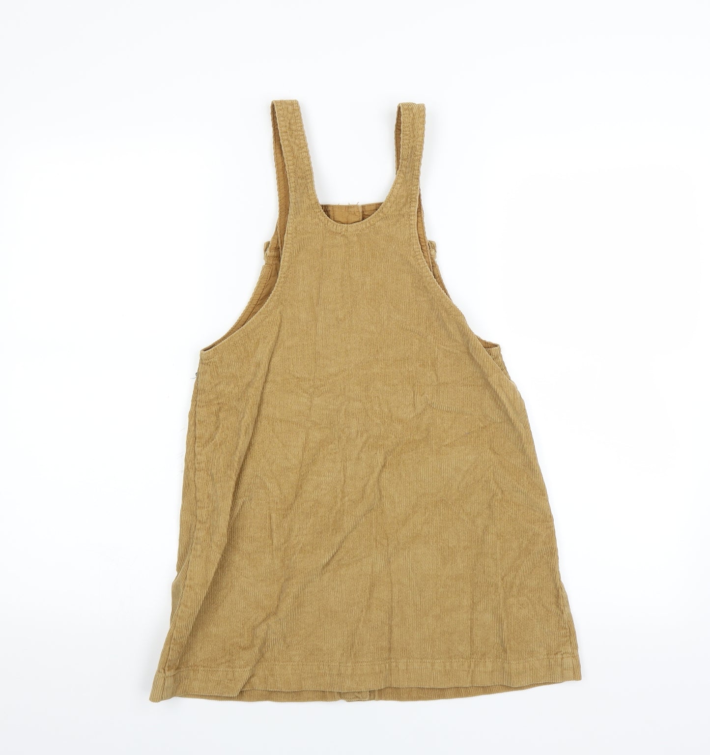 Zara Girls Yellow  Corduroy Pinafore/Dungaree Dress  Size 11-12 Years