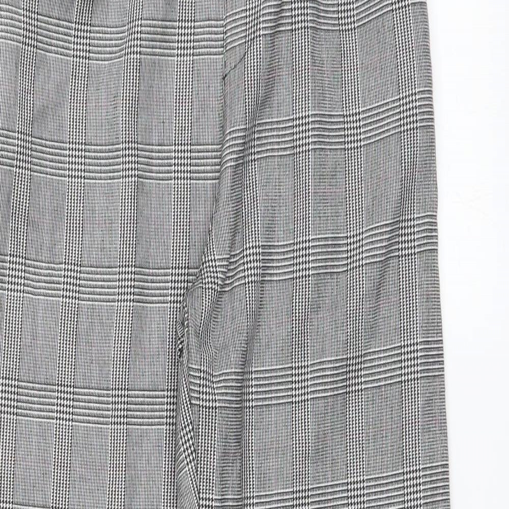 H&M Girls Grey Check   Trousers Size 11-12 Years