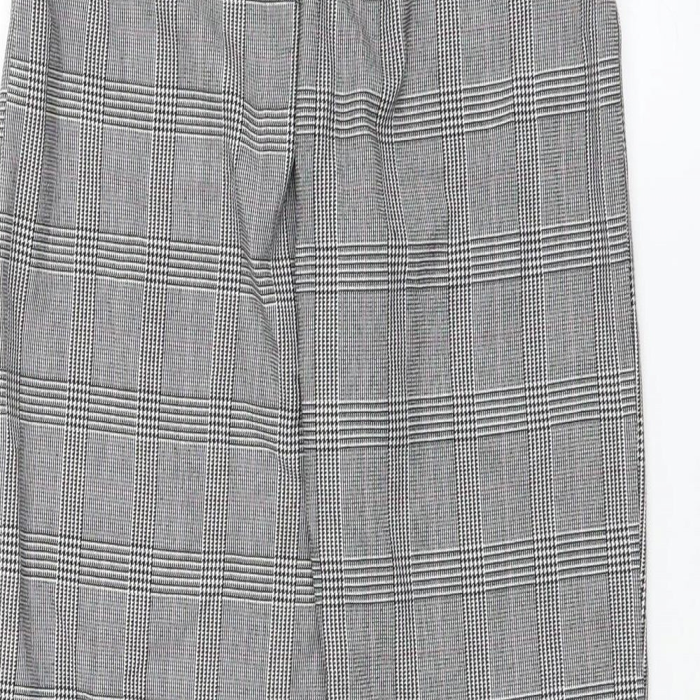 H&M Girls Grey Check   Trousers Size 11-12 Years