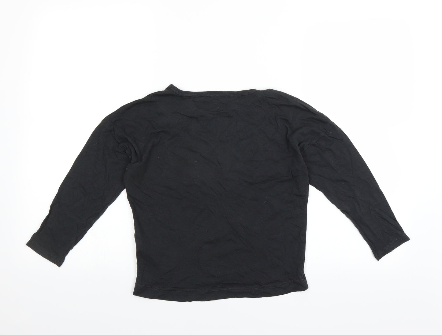NEXT Girls Black   Basic T-Shirt Size 8 Years  - YEAH RIGHT