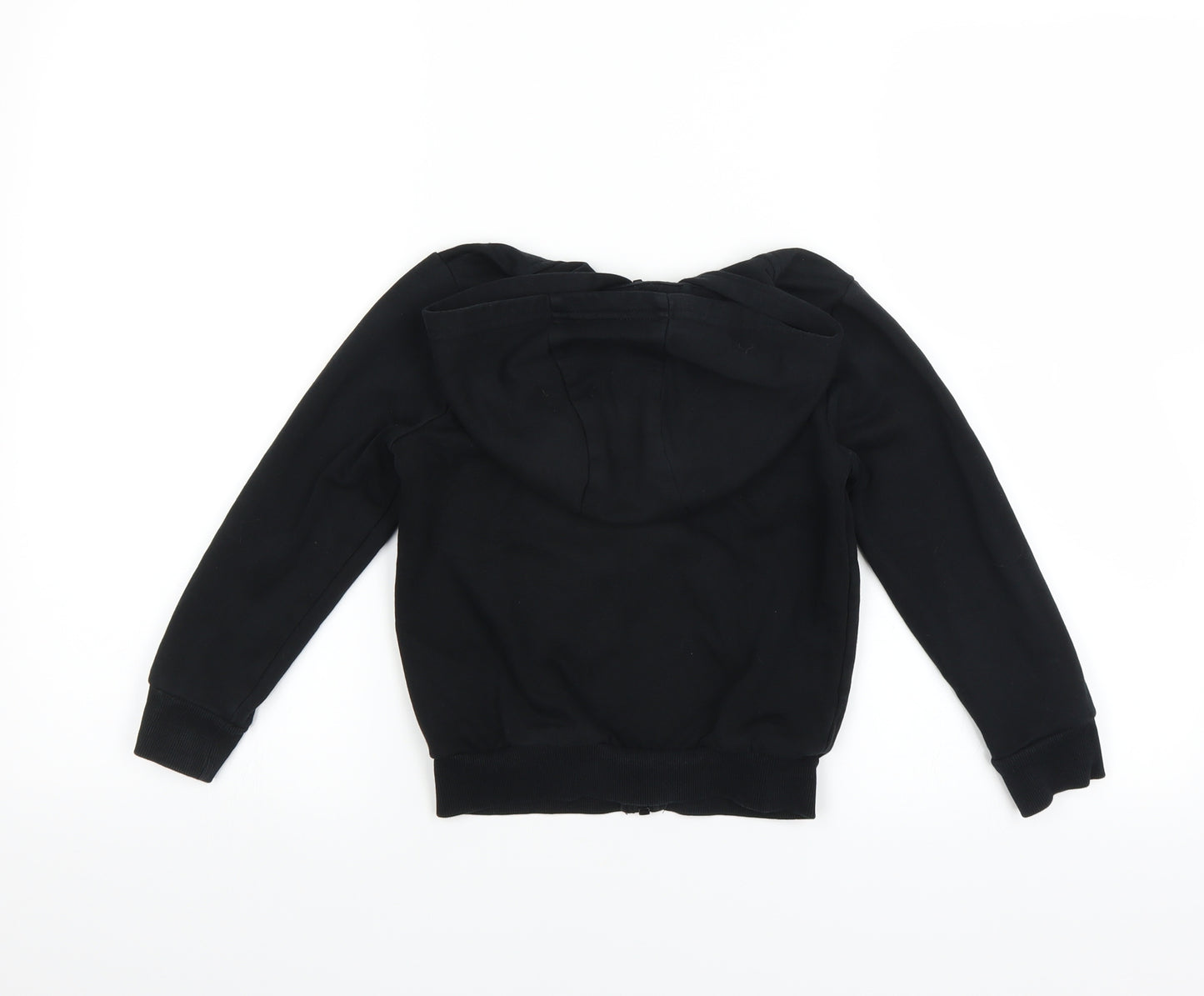 George Boys Black   Full Zip Hoodie Size 5-6 Years