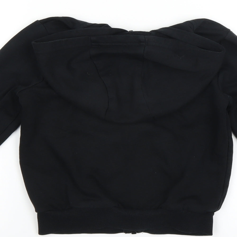 George Boys Black   Full Zip Hoodie Size 5-6 Years