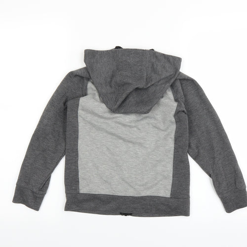 Matalan Boys Grey   Full Zip Hoodie Size 7 Years
