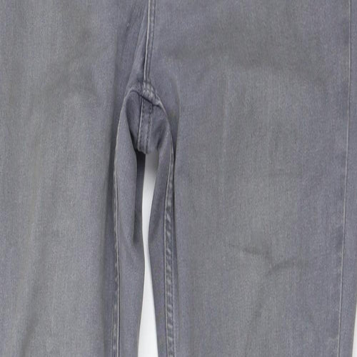 New Look Womens Grey   Skinny Jeans Size 14 L27 in