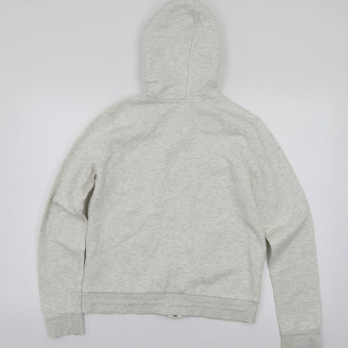 H&M Womens White   Full Zip Hoodie Size M