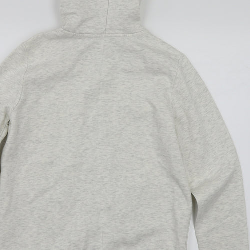 H&M Womens White   Full Zip Hoodie Size M