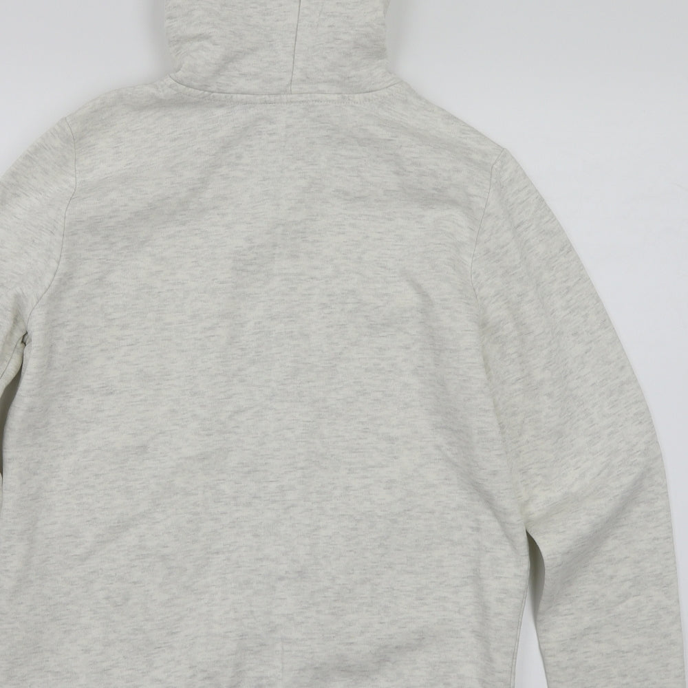 H&M Womens White   Full Zip Hoodie Size M