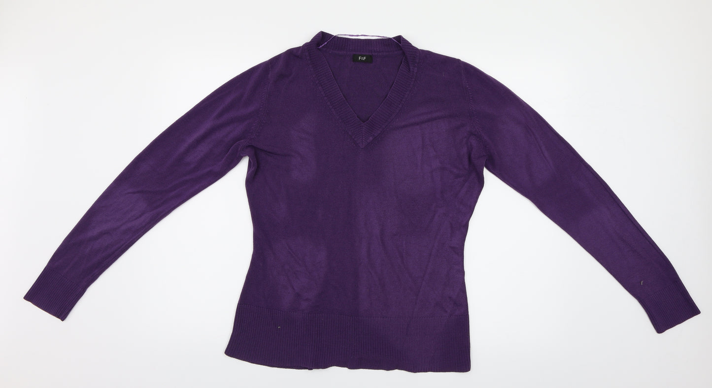 F&F Womens Purple   Pullover Jumper Size 18