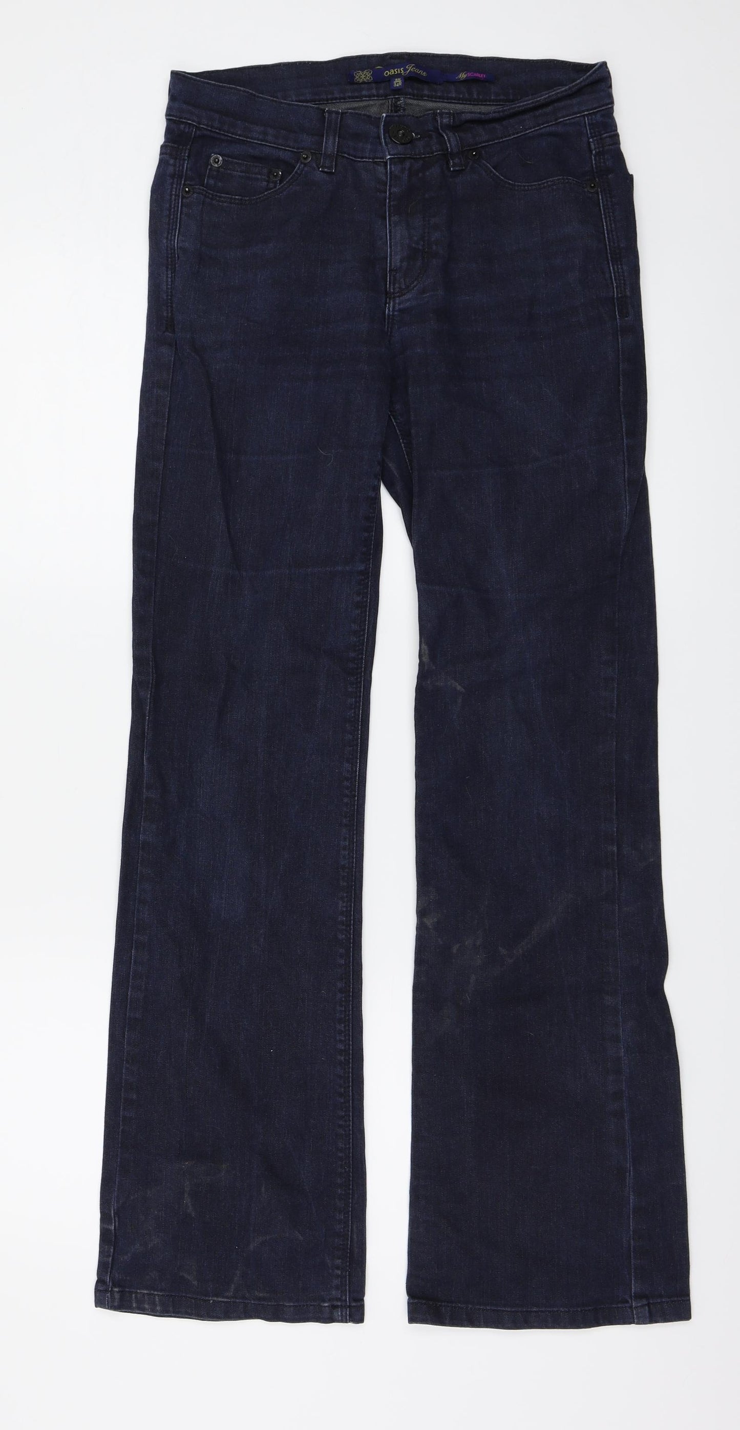 Oasis Womens Blue   Flared Jeans Size 8 L29 in