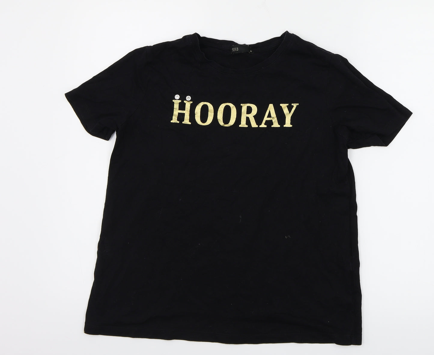 Seed Womens Black   Basic T-Shirt Size S