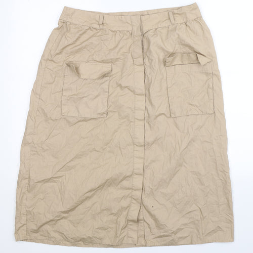 VILA Womens Beige   Straight & Pencil Skirt Size 32 in