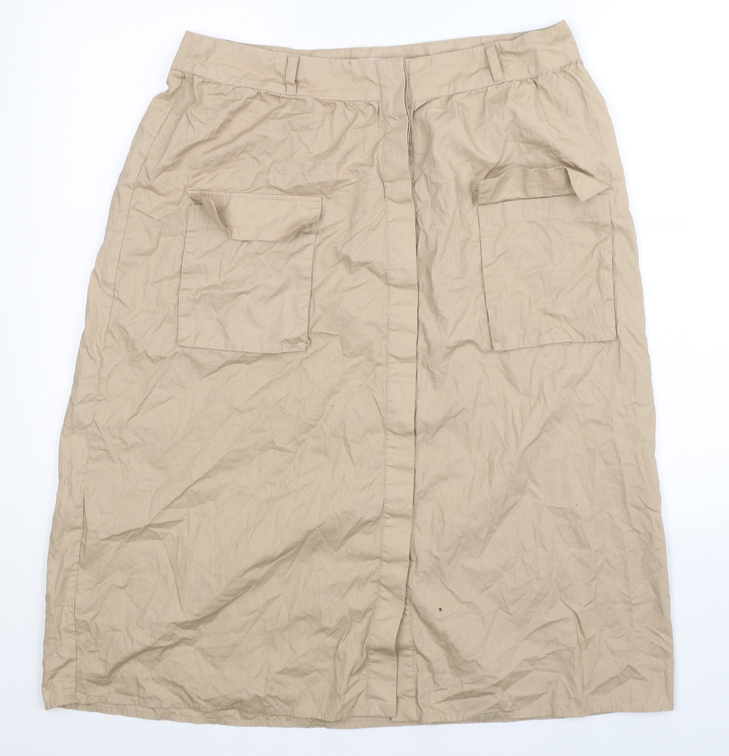 VILA Womens Beige   Straight & Pencil Skirt Size 32 in