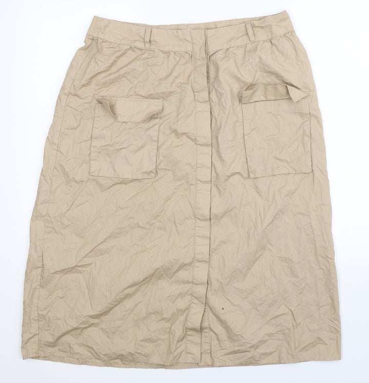 VILA Womens Beige   Straight & Pencil Skirt Size 32 in