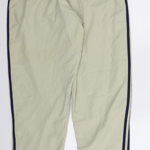 adidas Mens Ivory Striped  Track Pants Trousers Size M L31 in